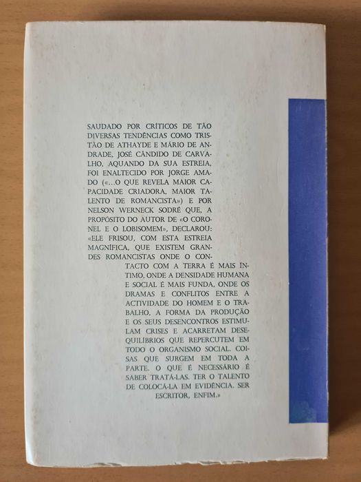 Livro "O Coronel e o Lobisomem" de José Cândido de Carvalho