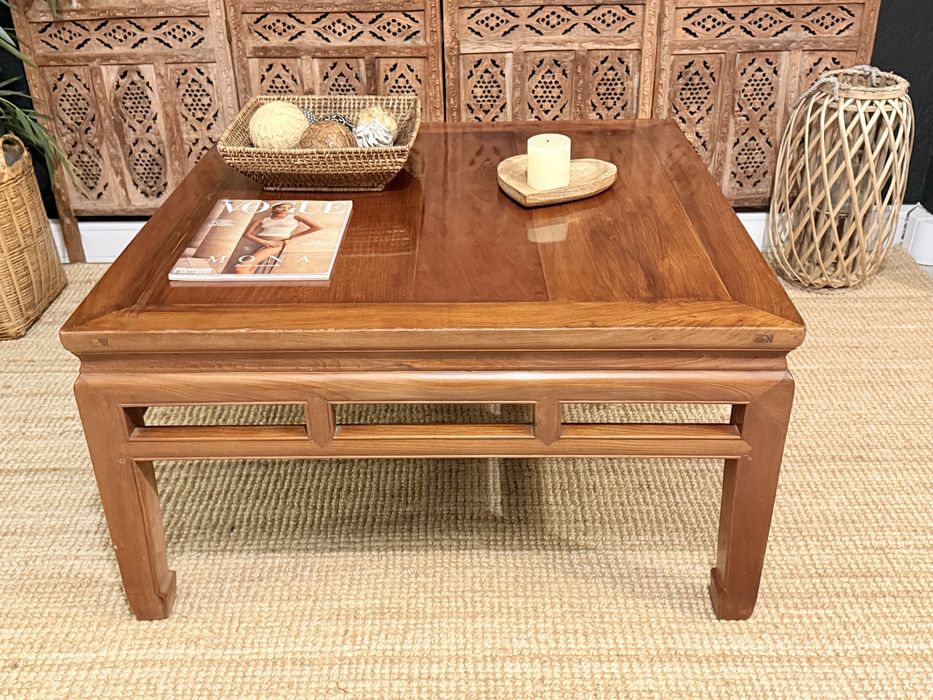 mesa, centro, apoio, chá, aparador, olmo, oriental, rustica