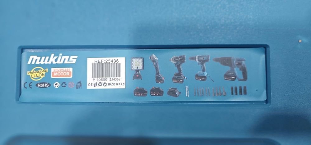 Kit de maquinas profissional motor brushless compativel makita