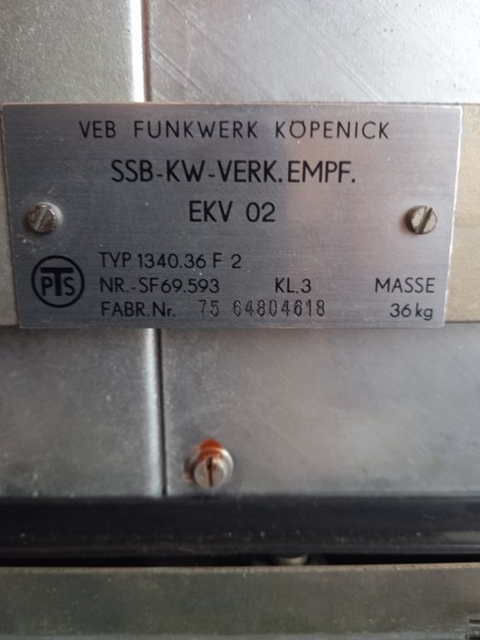 Радиоприемник EKV 02 RFT