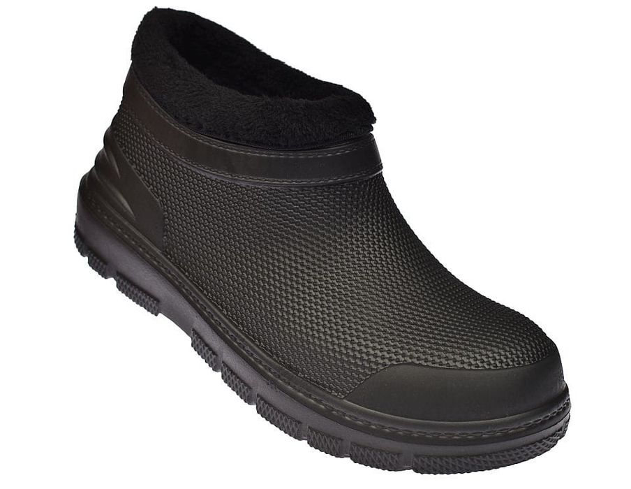 Kalosze męskie lekkie ocieplane pianka Eva ogrodniczki 2305 BK roz. 46