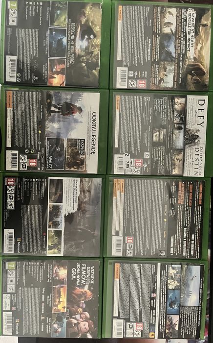 Sprzedam 8 gier na Xbox One / Xbox Series X