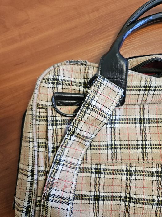 Вінтажна сумка для ноутбука Hama (клітинка) — Retro Style
