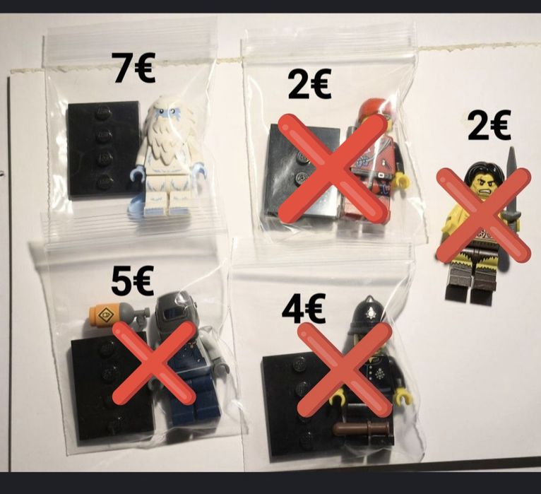 Minifuguras Lego de Várias Series