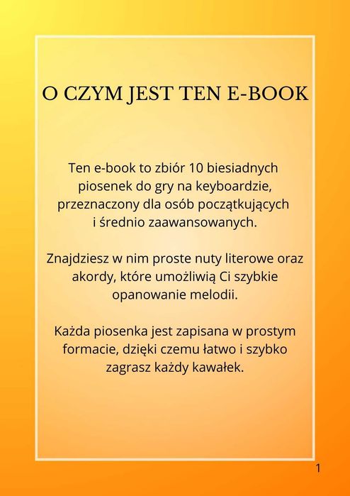 Nuty literowe biesiadne - 10 piosenek [PDF]