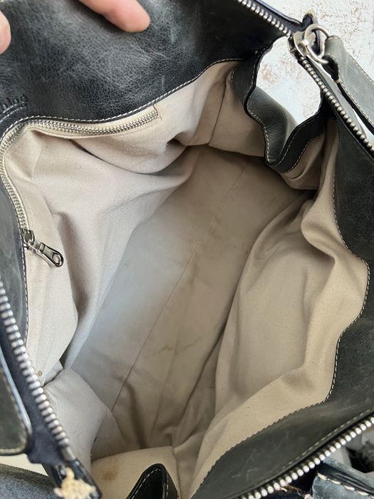 Кожаная крупная сумка Chloe оригинал номерная