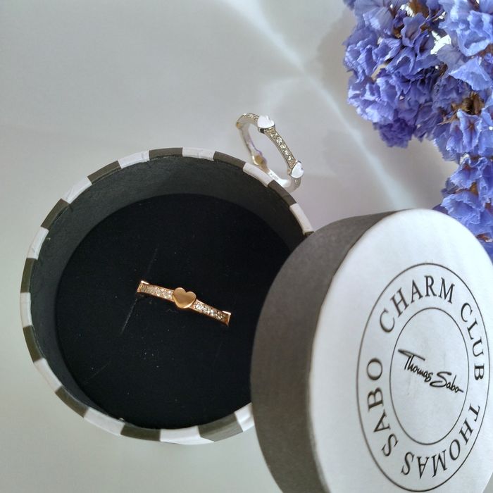Срібна кабліґучка Thomas Sabo, позолота, цирконій , р. 54/56