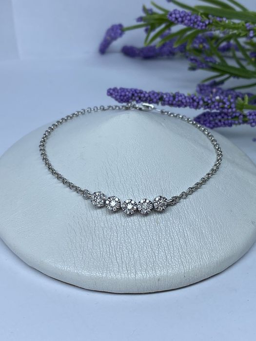 Золотой браслет 585* с бриллиантами