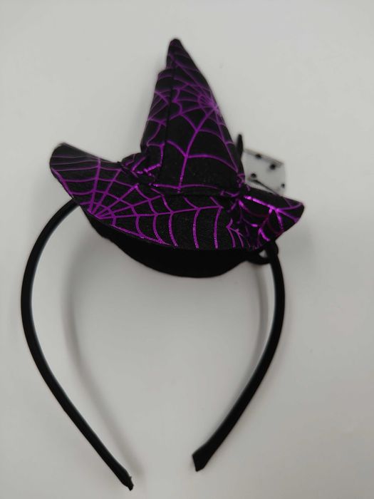 Opaska na głowę na Halloween mini kapelusz czarownicy