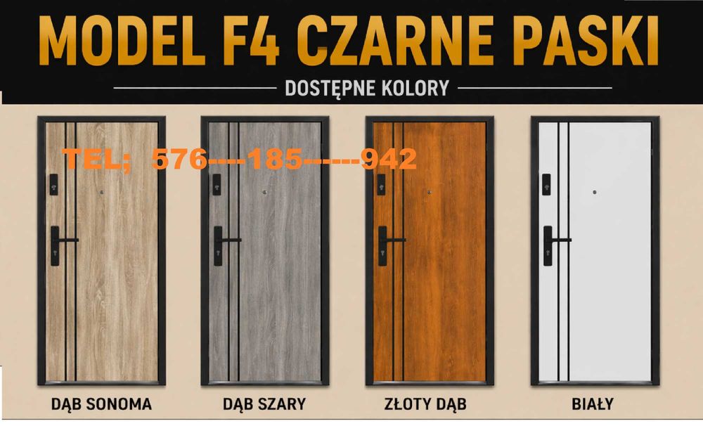 Drzwi zewnętrzne-wejściowe z montażem GRATIS ,ANTYWŁAMANIOWE