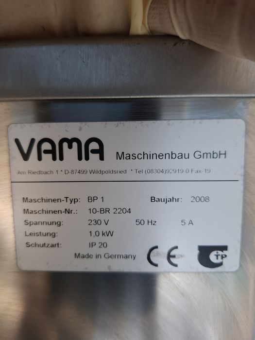 Вакуумний пакувальник Vama BP1 (Німеччина) — Професійний