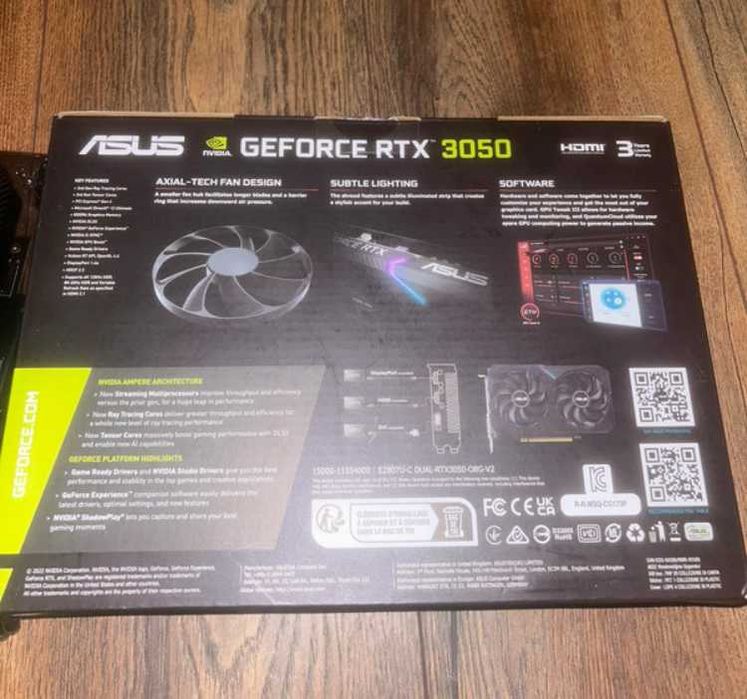 JAK NOWA! ASUS RTX 3050 8GB | Używana tylko 1 MIESIĄC!