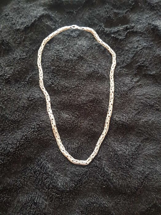 srebny naszyjnik proba 925 splot krolewski  96.4gr 1100zl