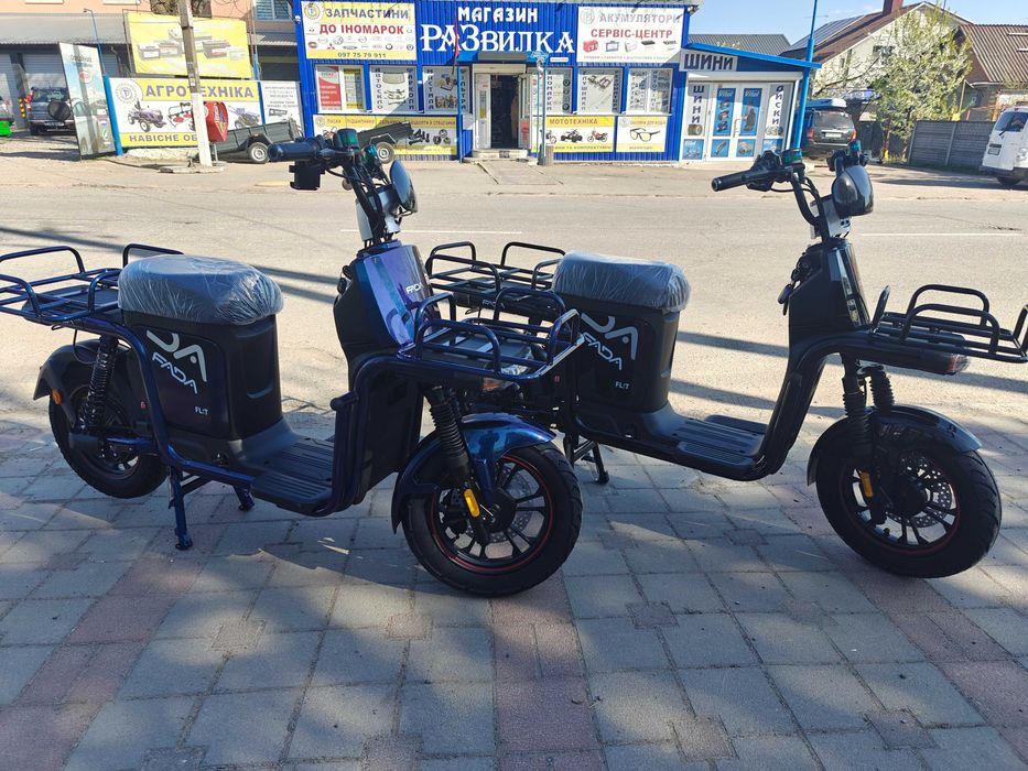 Електро FADA FLIT II 1000W велоскутер безкоштовна доставка 100км