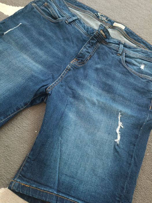 Ciemne spodenki dżinsowe męskie Fresh Made