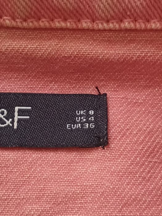 Kurtka dżinsowa oversize damska S/36 bawełna 100%