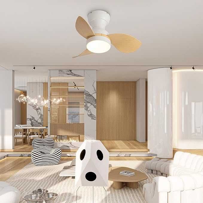 Mini wentylator sufitowy ze światłami i pilotem