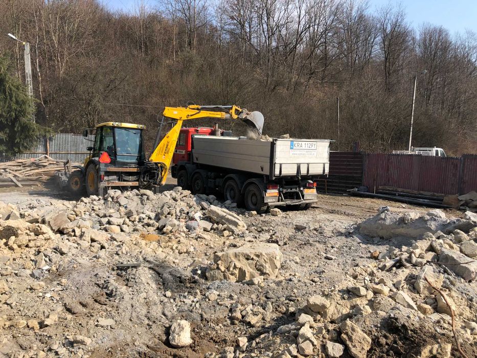 Usługi Koparką koparko-Ładowarką, Transport Wywrotką, Prace ziemne