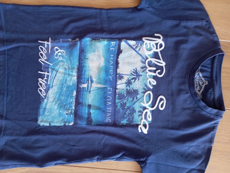 Dark blue T-shirt, Mayoral brand, size 8 years
