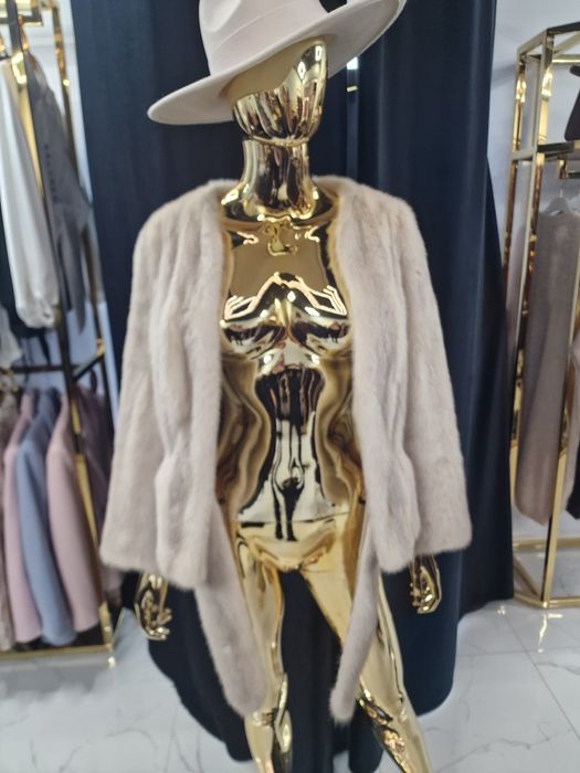 Futro norek  srebrnych