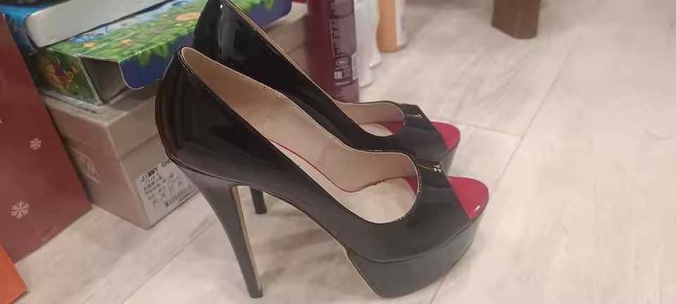 Czółenka na obcasie 14 cm
