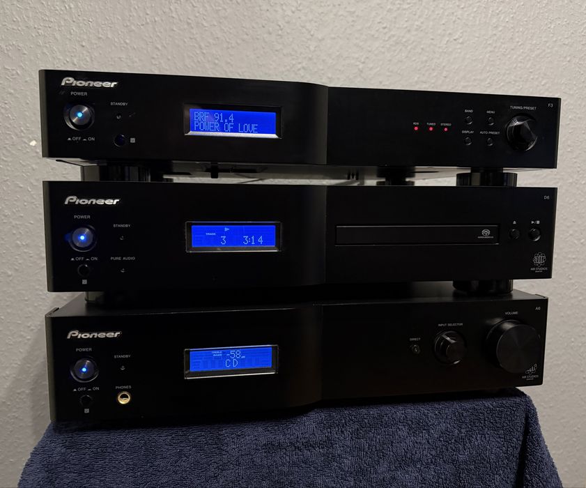 PIONEER HI-END - 2 generacja  — A-A6-J, F-F3-J, PD-D6MK2-K SACD Player