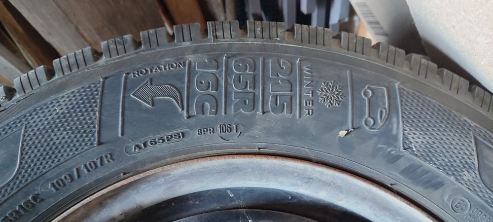 Колеса зимові Kleber 215/65/16C, для Trafic, Vivaro