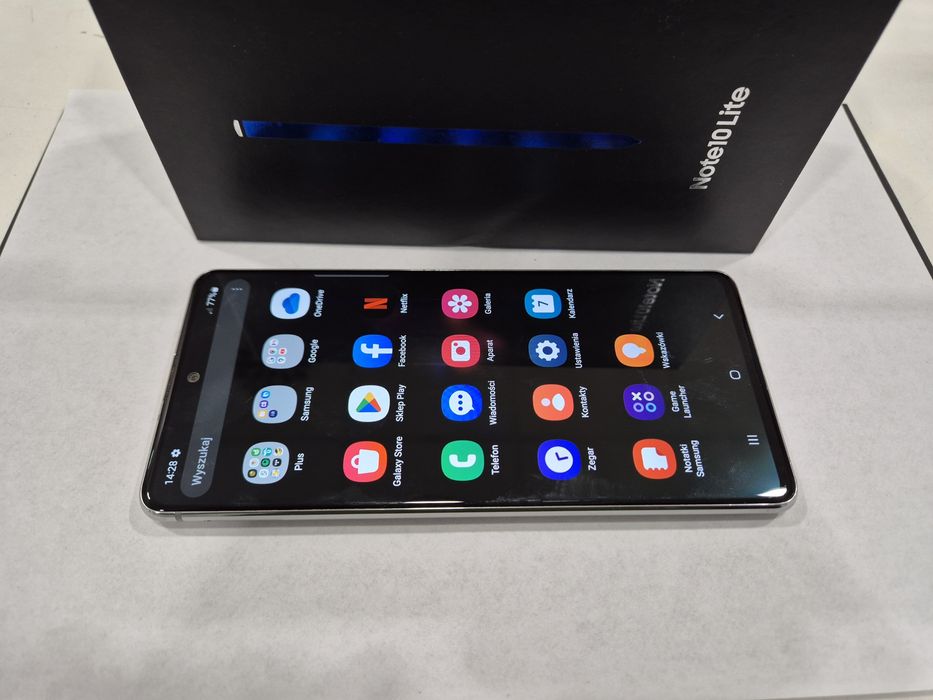 Ładny Telefon Samsung Note 10 Lite N770 Srebrny 128GB DZIERŻONIÓW