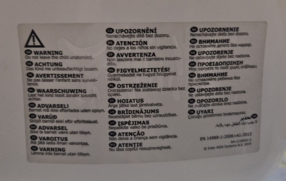 Cadeira de Refeição para Bebé IKEA ANTILOP – Em Bom Estado