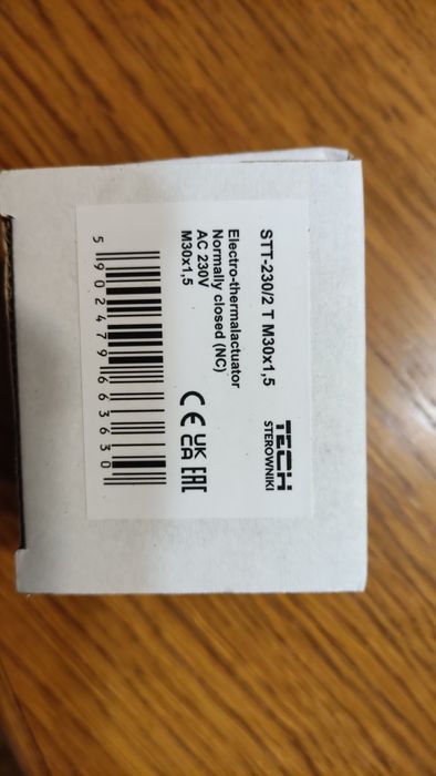 Zestaw do ogrzewania podłogowego Tech Sterowniki na 7 zaw., nieużywany