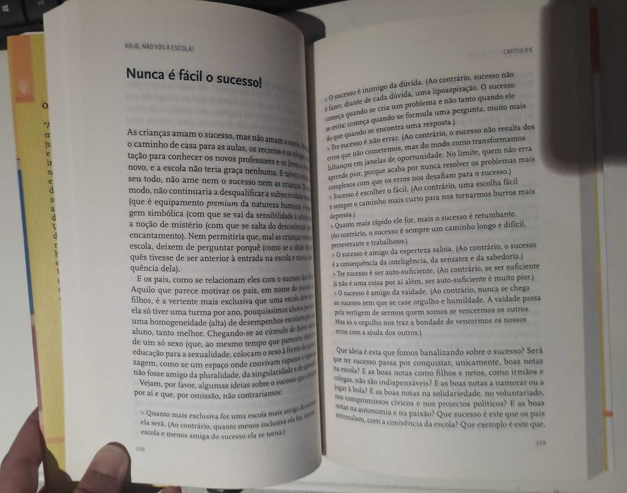 Livro "Hoje não vou à escola" de Eduardo Sá