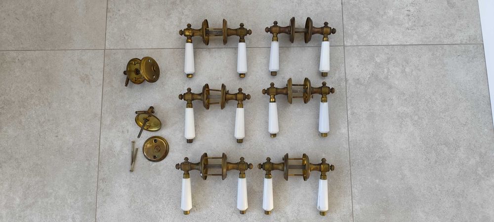 Zestaw 6 Klamek z czasów PRL