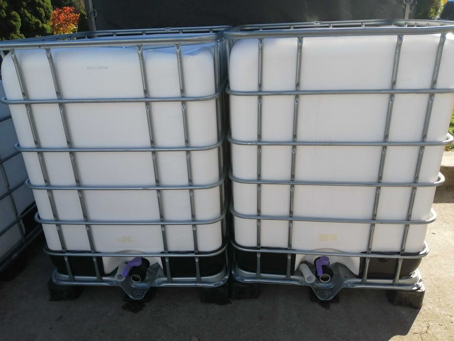 Zbiorniki 1200l czyste z dostawa