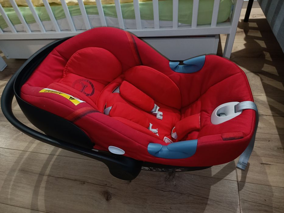 ZESTAW Łóżeczko Woodies + Fotelik z bazą Cybex Aton M I-Size + gratis