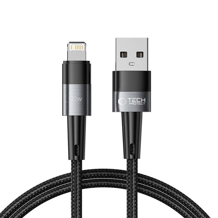 Tech-Protect UltraBoost Kabel Lightning 12W / 2.4A 100cm Szary