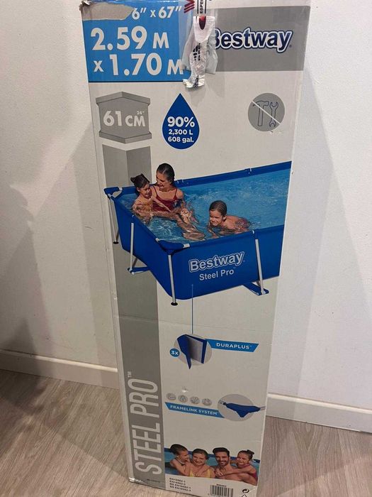 Piscina bestway 2.59 x 1.70 61cm