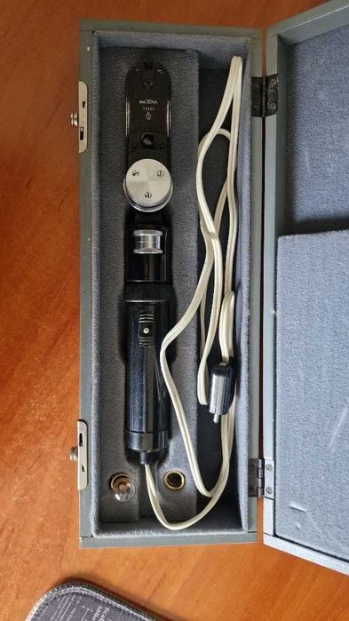 Zestaw okulistyczny Zeiss Jena = oftalmoskop + lampa szczelinowa