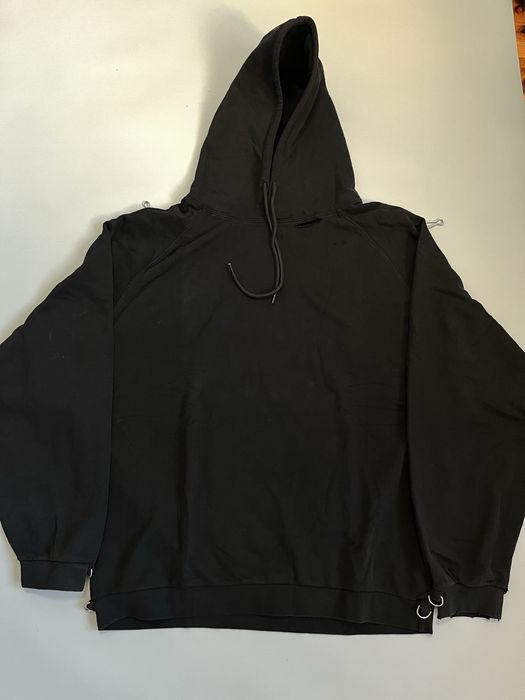 Raf Simons x Philippe Vandenberg Washed Hoodie Size L Oversized: 6
