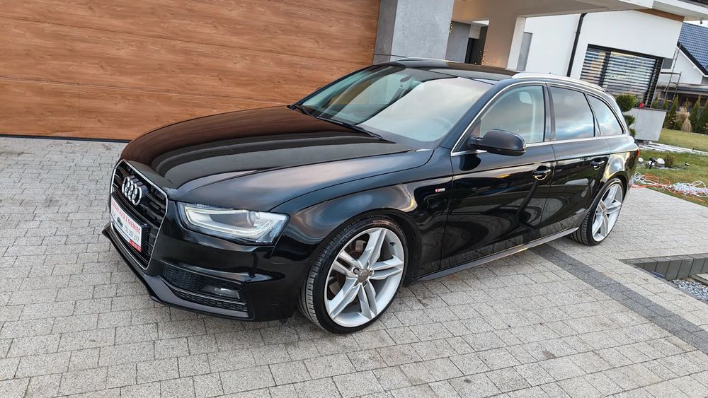 Audi A4 Avant 2.0TDI 177KM S-LINE Lift 2013 LED BI-XENON Navi Grzane Fotele ALU19