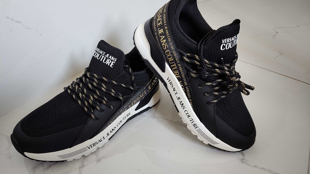 Sneakersy Versace Jeans Couture czarny, złoty 38