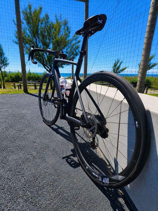 Bicicleta  eletrica estrada  Van Rysel  Carbono