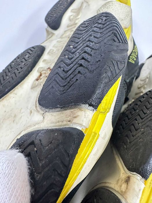 Oryginalne Buty Balenciaga Triple S Czarno-żółte