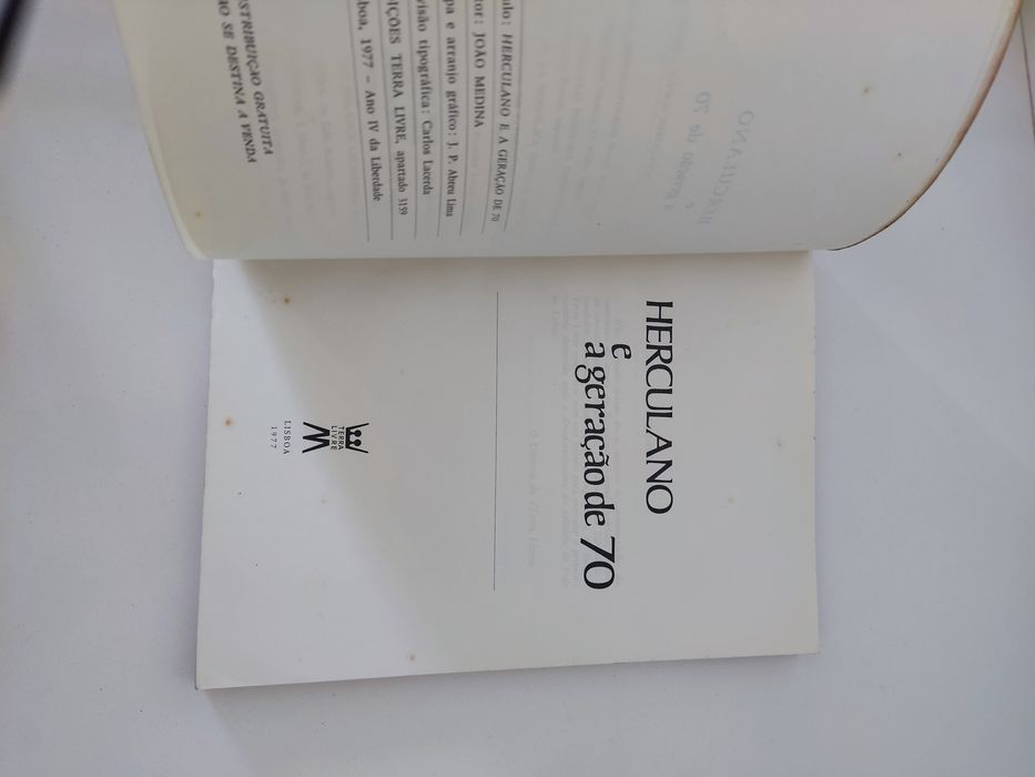 Livro Herculano e a geração de 70