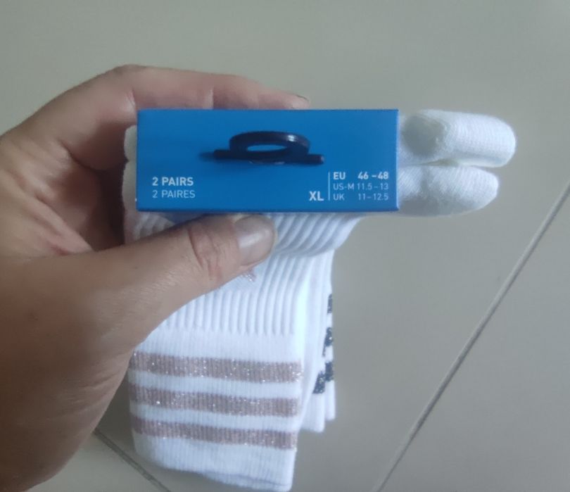 Skarpety damskie Adidas brokatowe XL