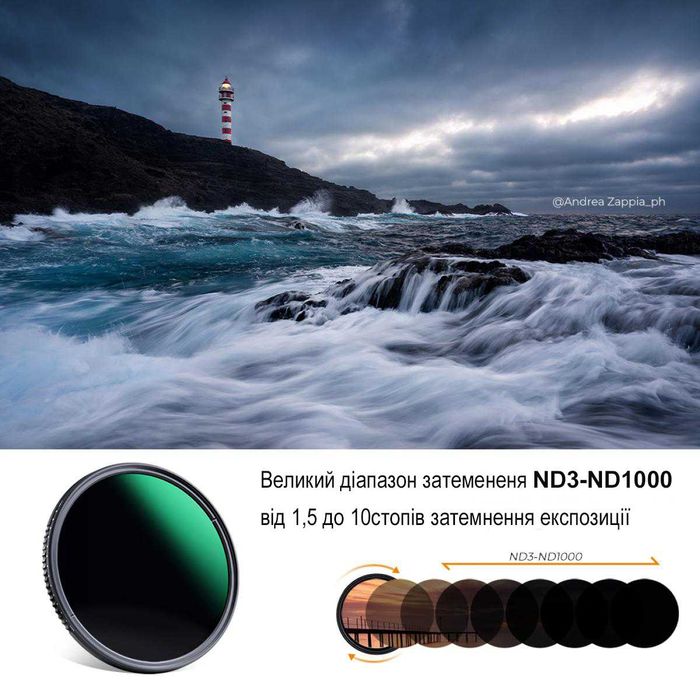 ND фільтр ND8-2000 ND3-1000 K&F Concept PRO 49 52 55 58 62 67 77 82