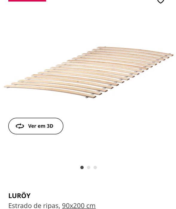 2 Camas extensíveis com estrado de ripas e colchão