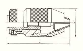 Uchwyt wiertarski samozaciskowy B22 5-20mm + trzpień MK1
