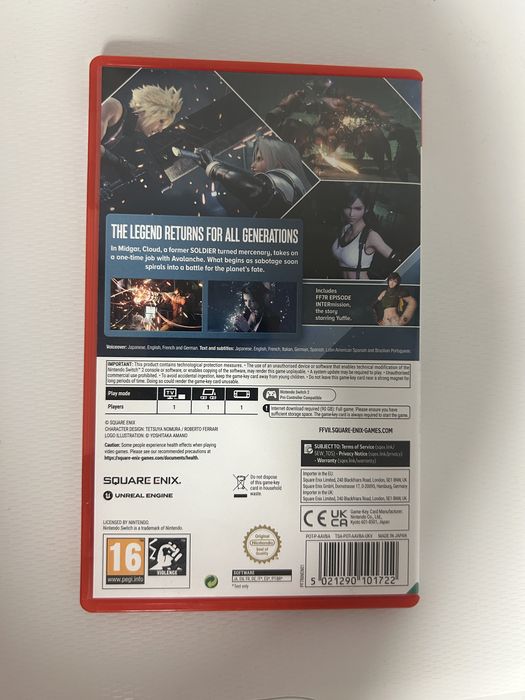 Final Fantasy VII Remake Intergrade - Switch 2