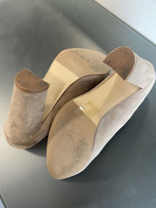 Sapatos Camurça nude