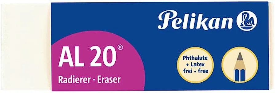 CAIXA 20PCS! Pelikan Borracha AL 20, p desenho técnico escolar